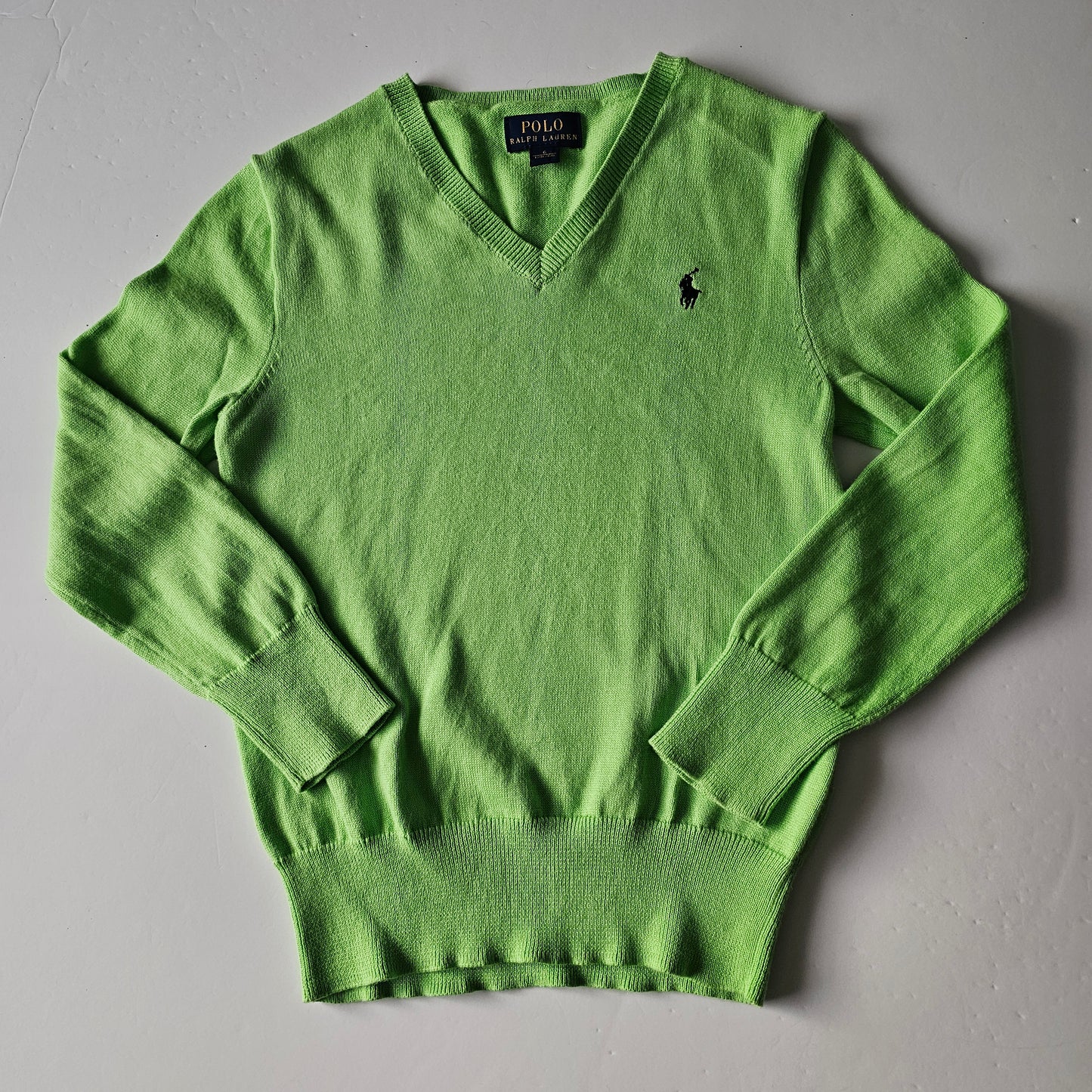 Polo Ralph Lauren 100% Cotton Knit Sweater - Size 6