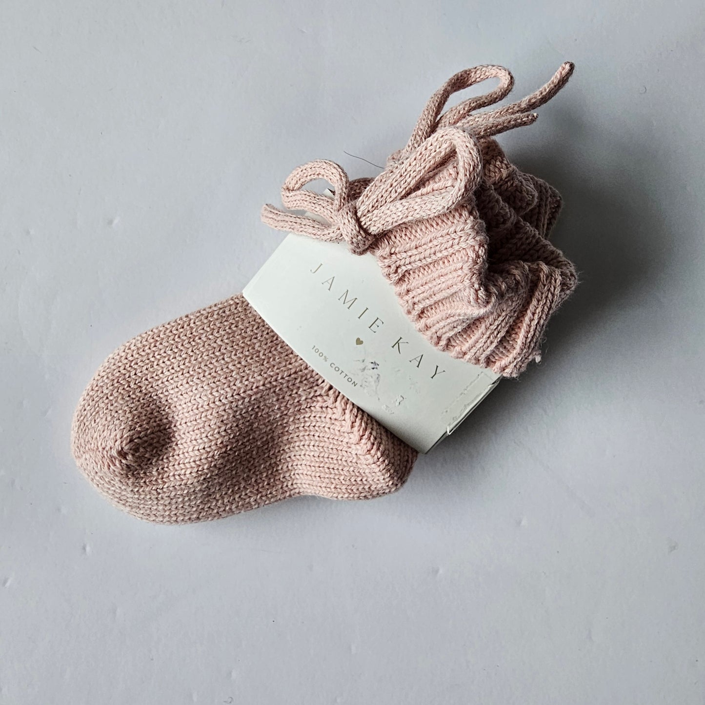 Jamie Kay Cotton Knit Bootie *NEW* - Size 0-3m