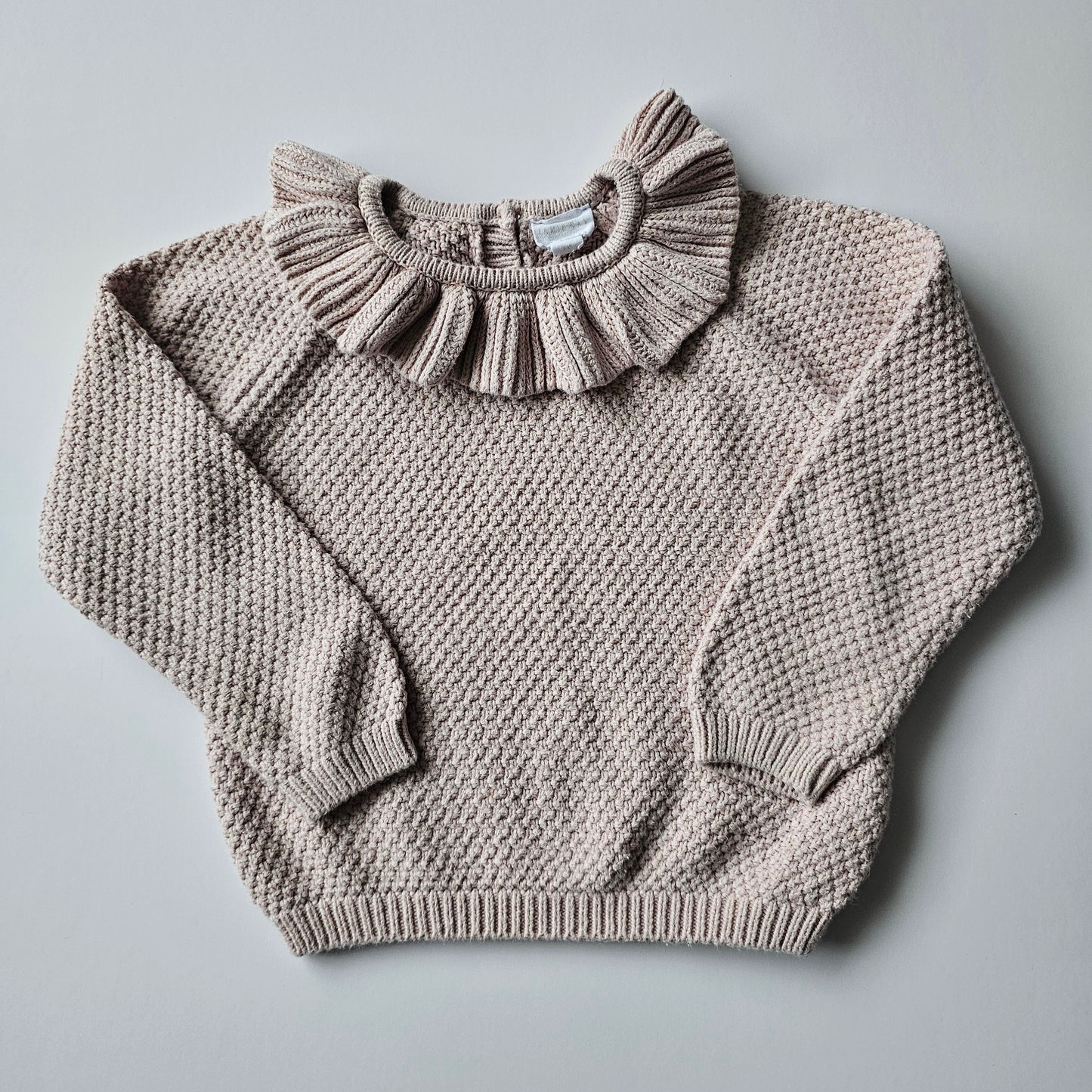 Jamie Kat Frill Collared Knit Sweater - Size 1