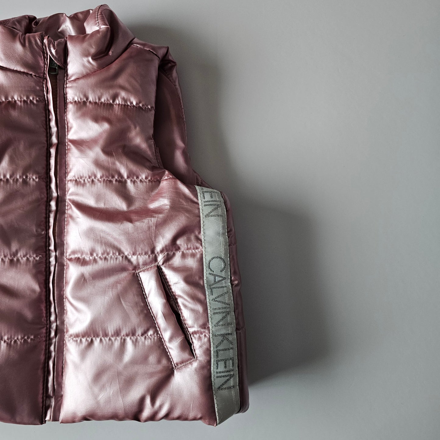 Calvin Klein Metalic Puffer Vest - Size 12m
