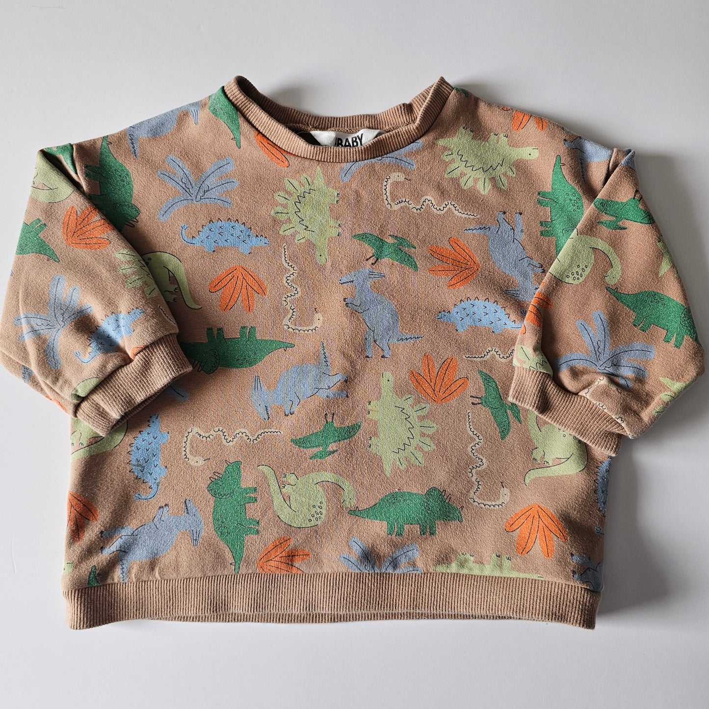 Cotton on Baby Dinosaur Sweatshirt - Size 18-24m
