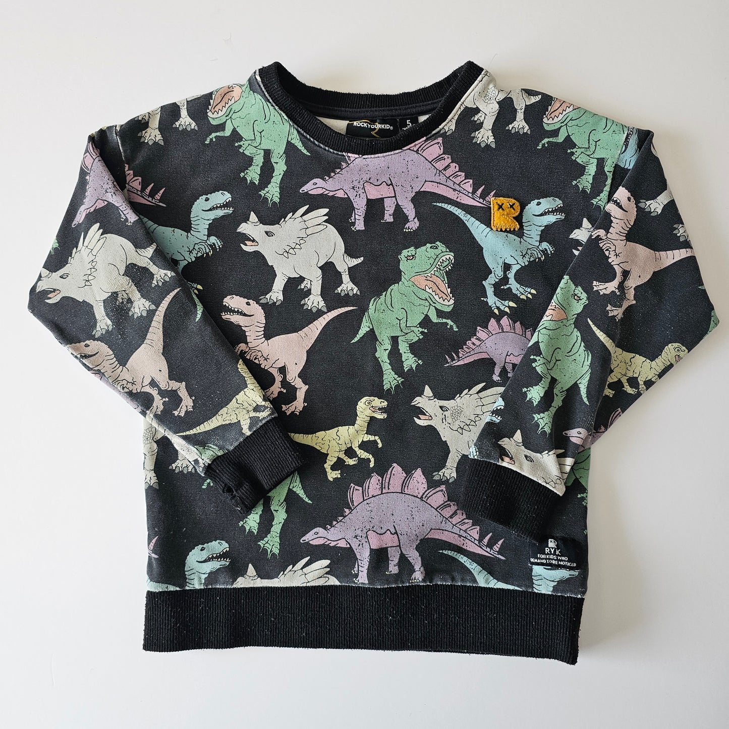 Rock your Kid Dinosaur Sweatshirt - Size 4-5