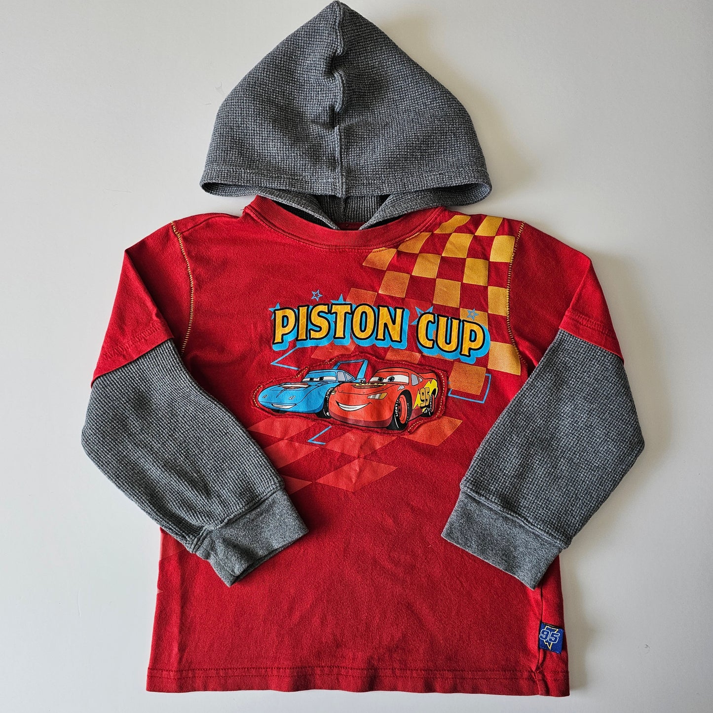 Cars Piston Cup Hooded Top - Size 4 (best fit)