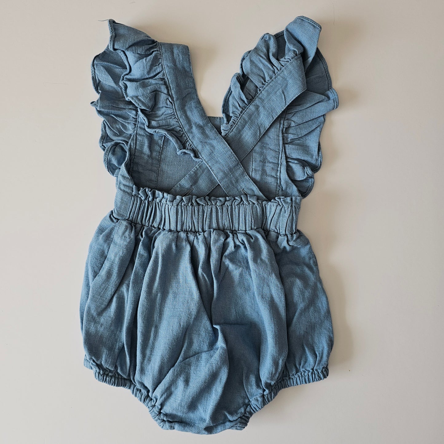 I Cherish you Forever Linen Blend Romepr - Size 3-6m
