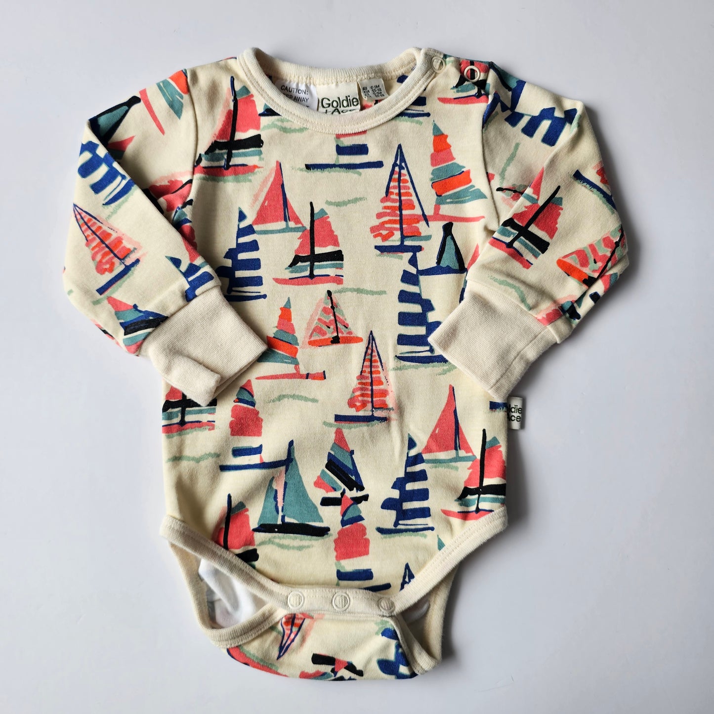 Goldie & Ace Sailboat Bodysuit - Size 0-3m
