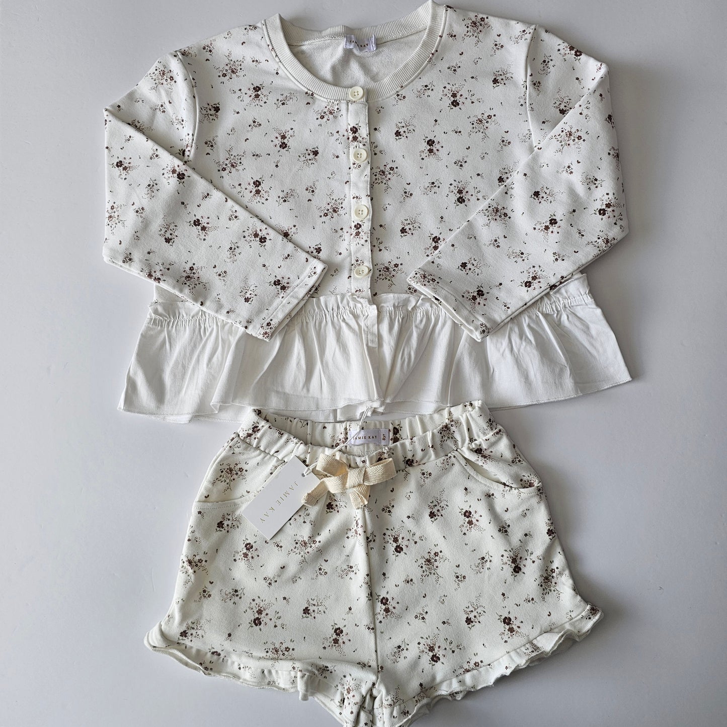 Jamie Kay Floral Frill Set *NEW* - Size 6-7 (best fit)