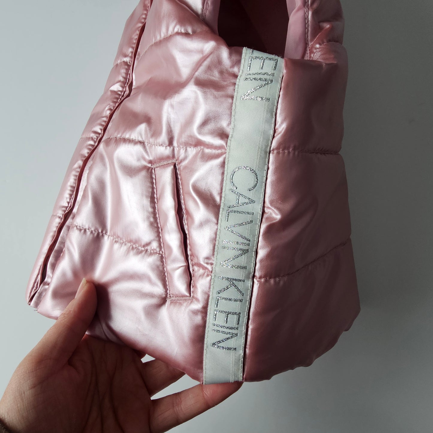 Calvin Klein Metalic Puffer Vest - Size 2