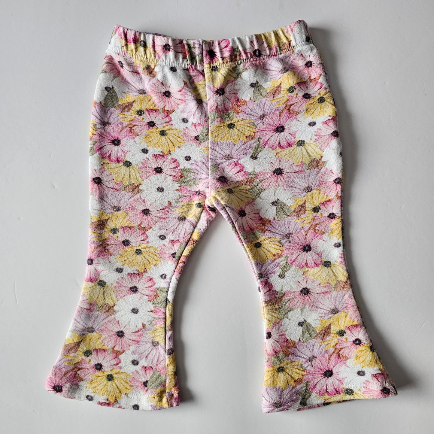 Animal Crackers Floral Flared Leggings - Size 6-12m