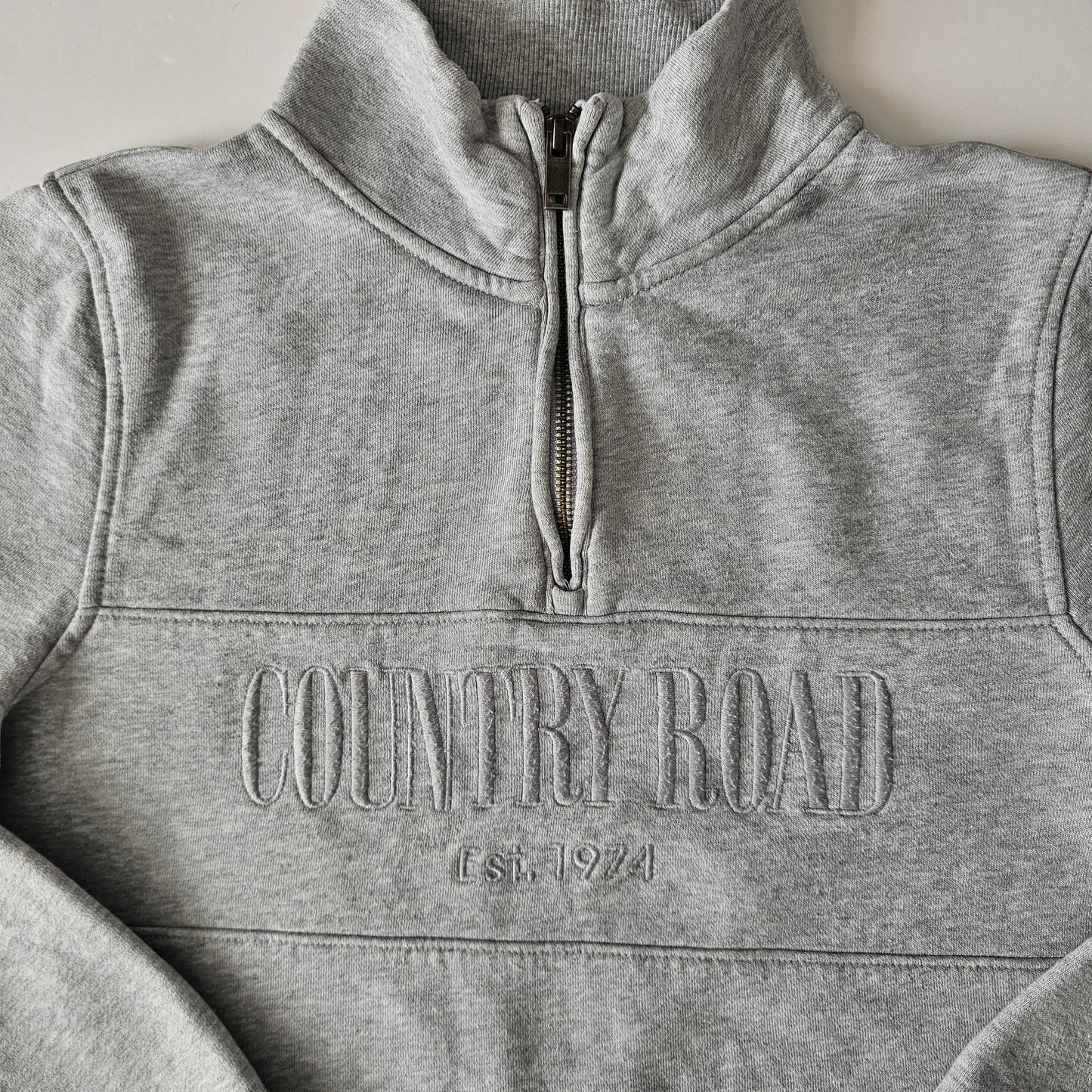 Country Road Heritage Half Zip Sweatshirt - Size 14