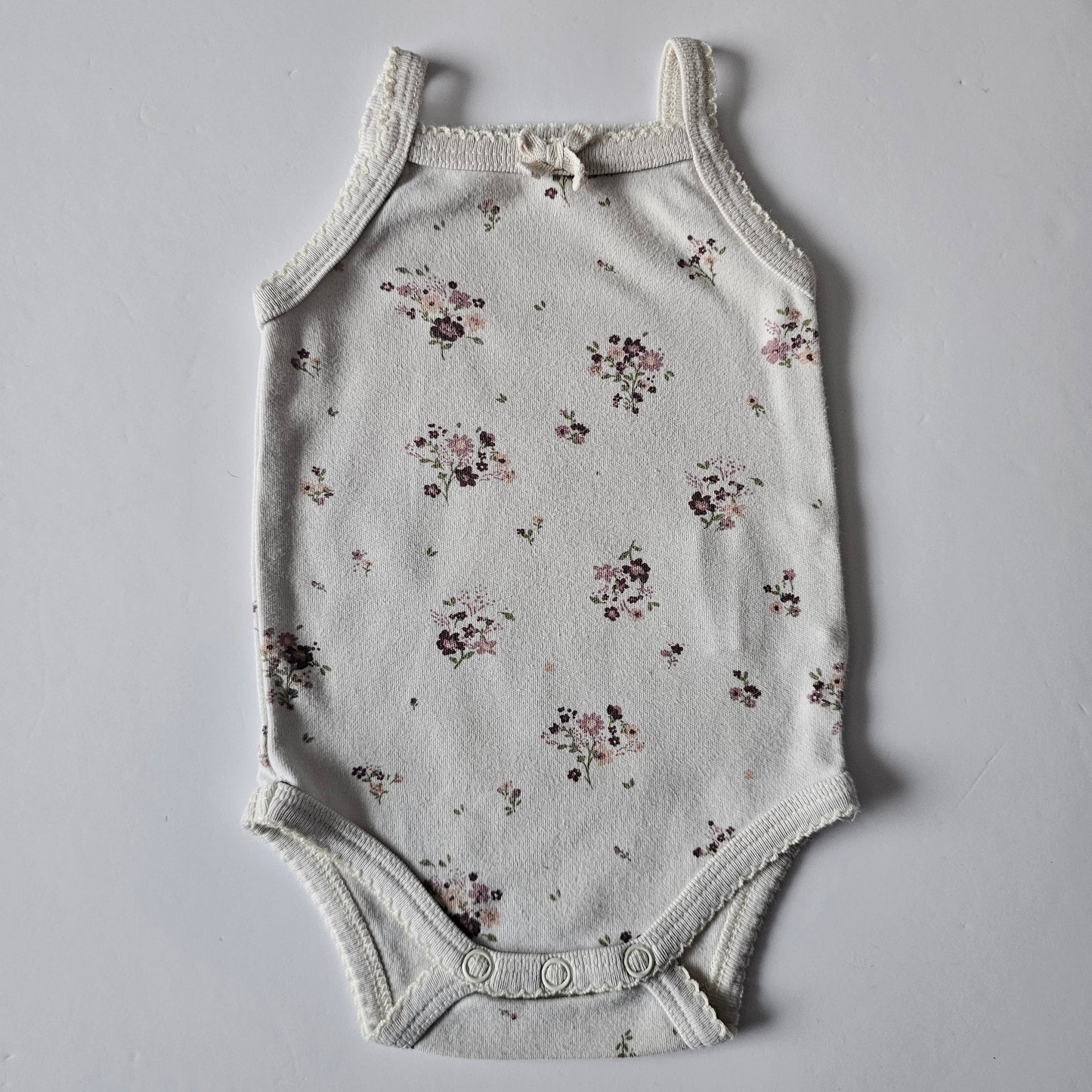 Jamie Kay Lauren Floral Bridget Singlet Bodysuit - Size 0-3m