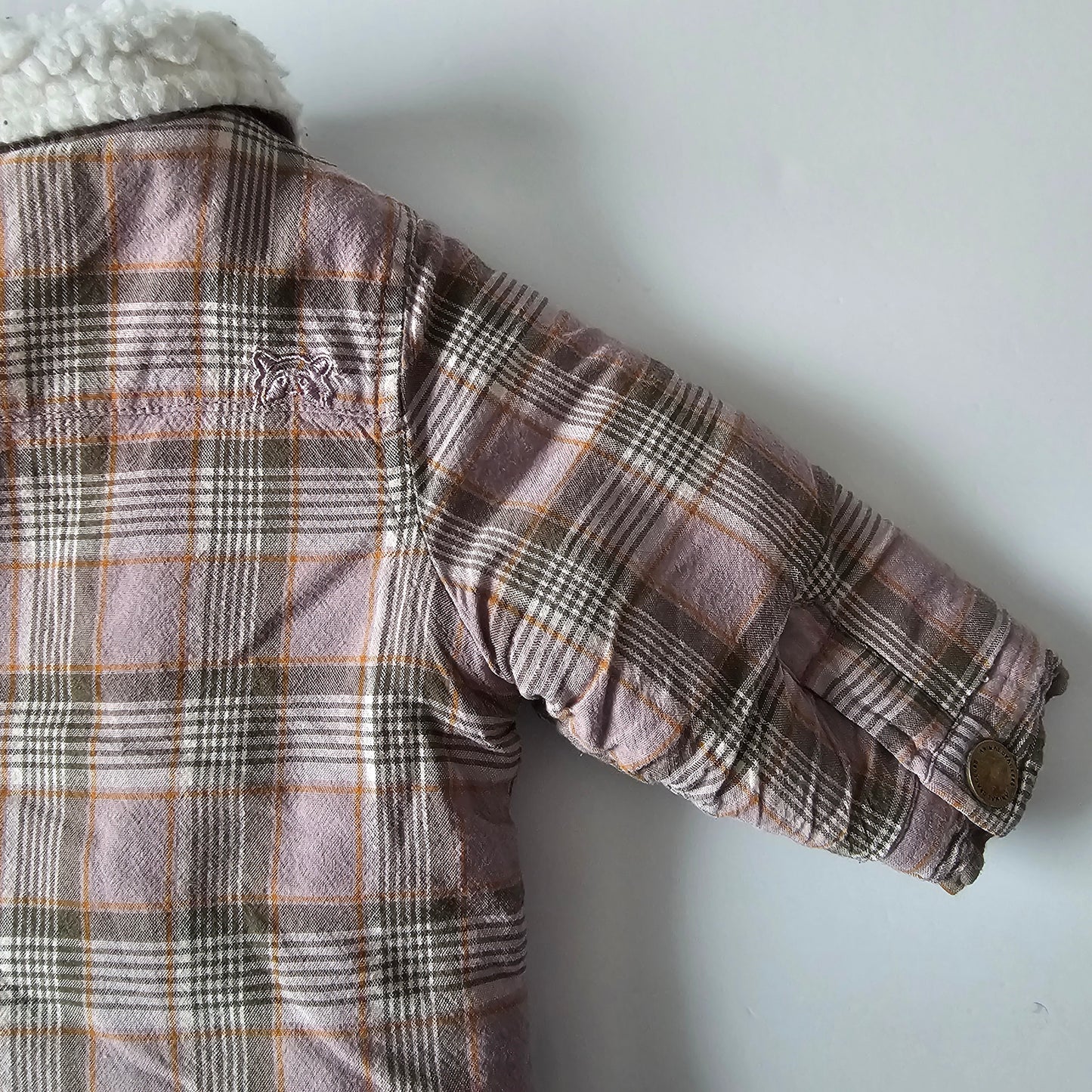 Animal Crackers Sherpa Lined Jacket - Size 6-12m