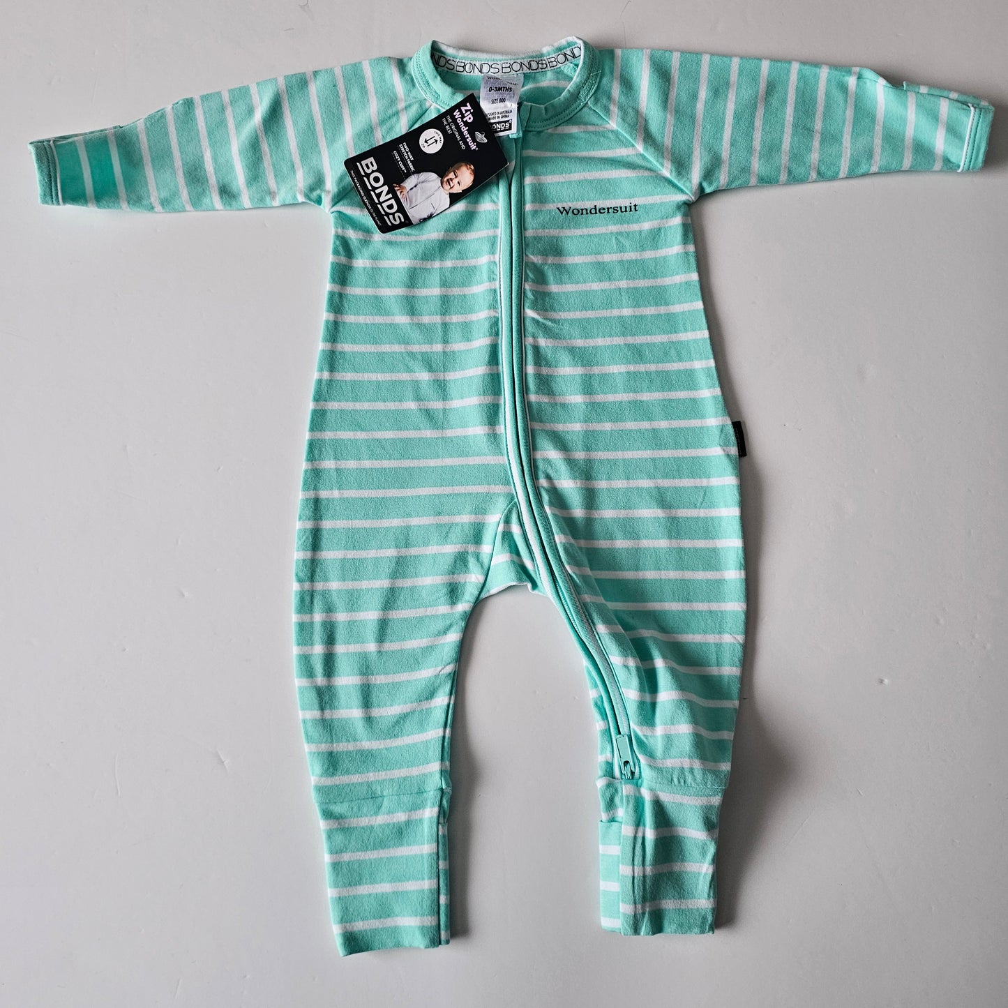 Bonds Stripe Wondersuit Onsie *BNWT* - Size 0-3m