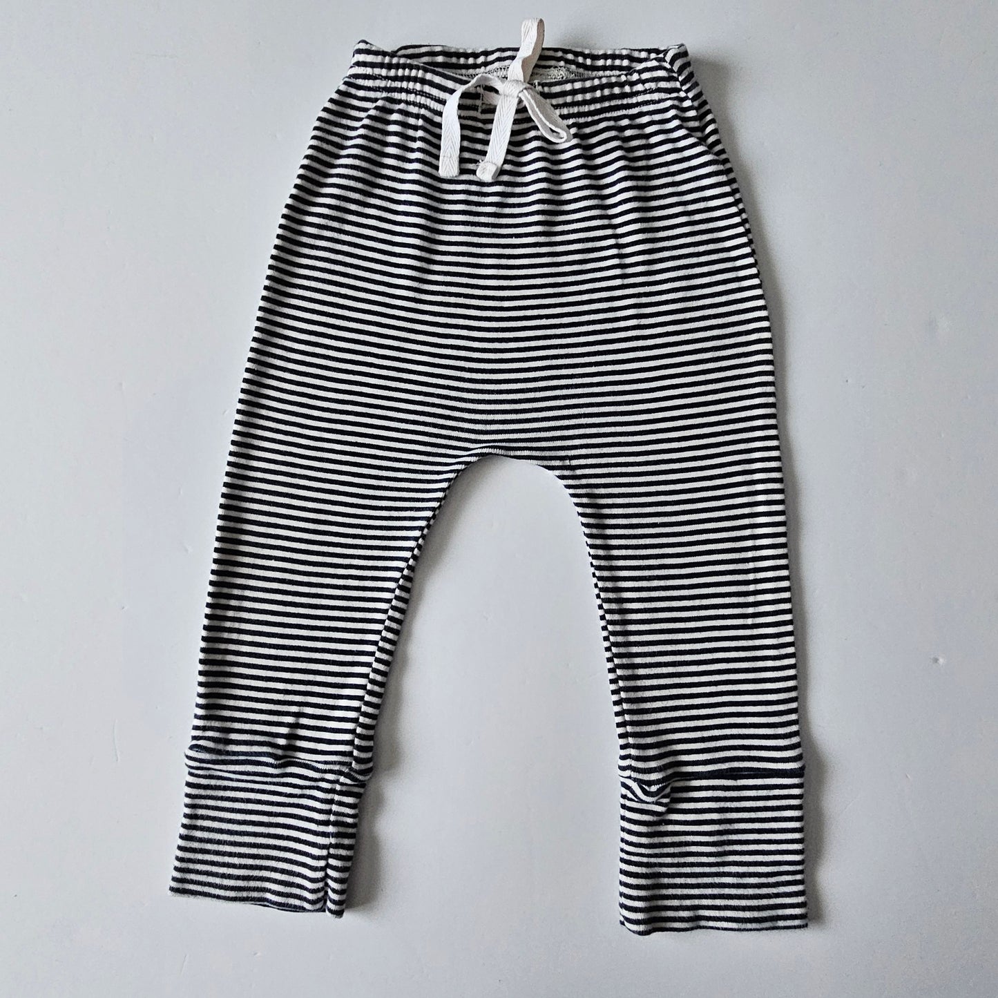 Nature Baby Stripe Drawstring Leggings - Size 1