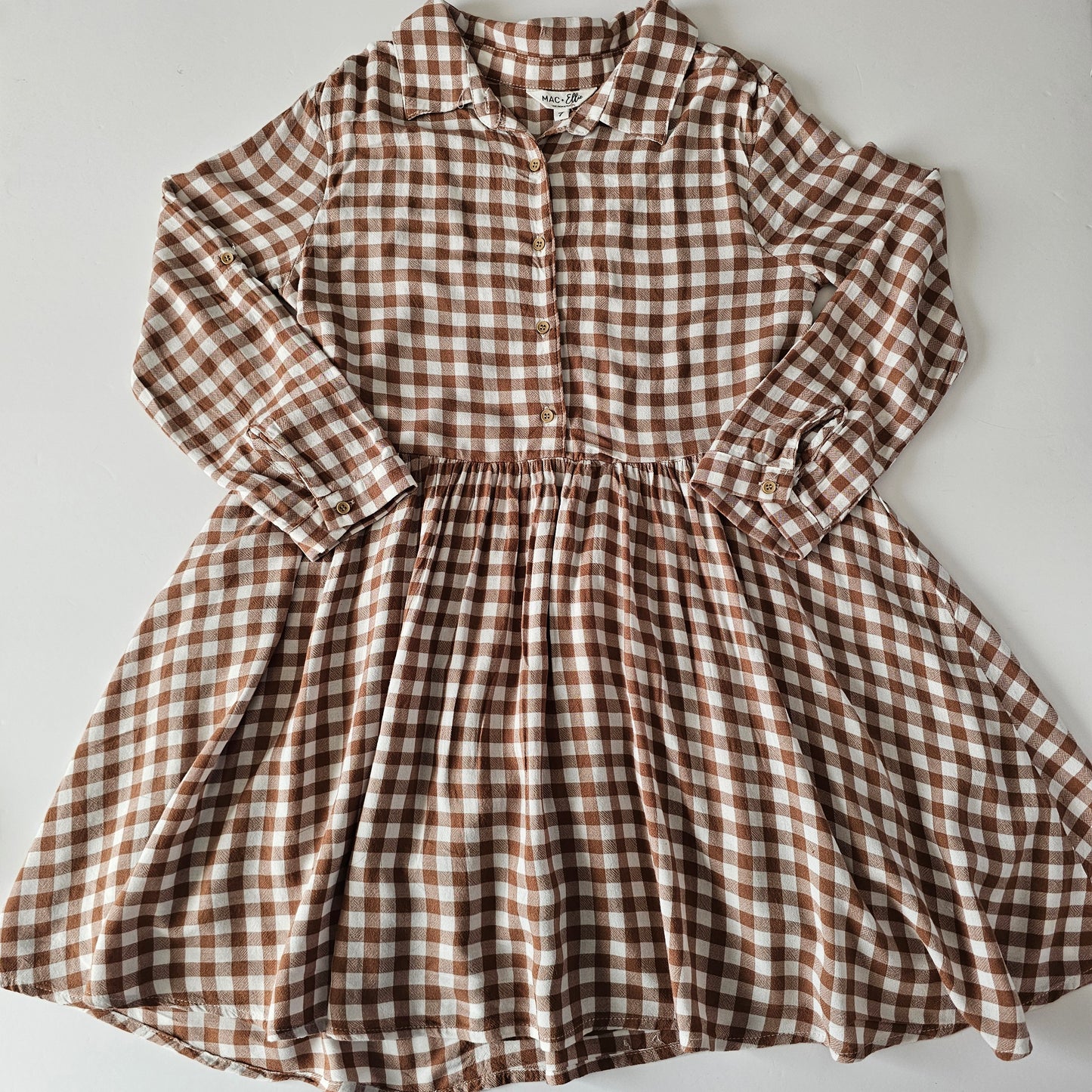 Mac & Elle Gingham Dress - Size 7
