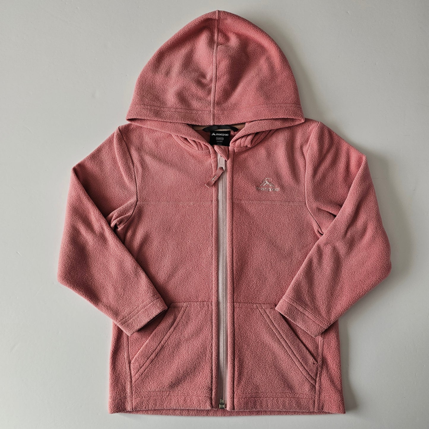 Macpac Fleece Zip Hoodie - Size 3