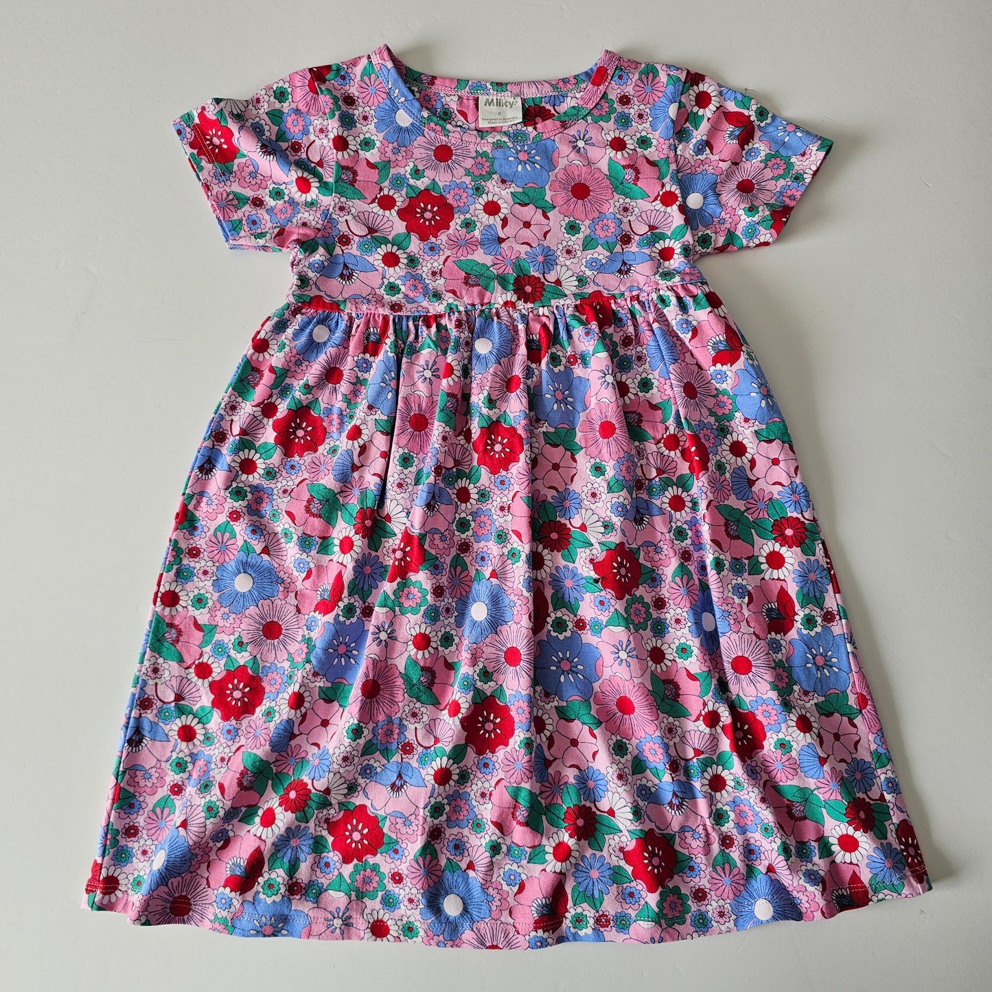 Milky Floral Dress - Size 6