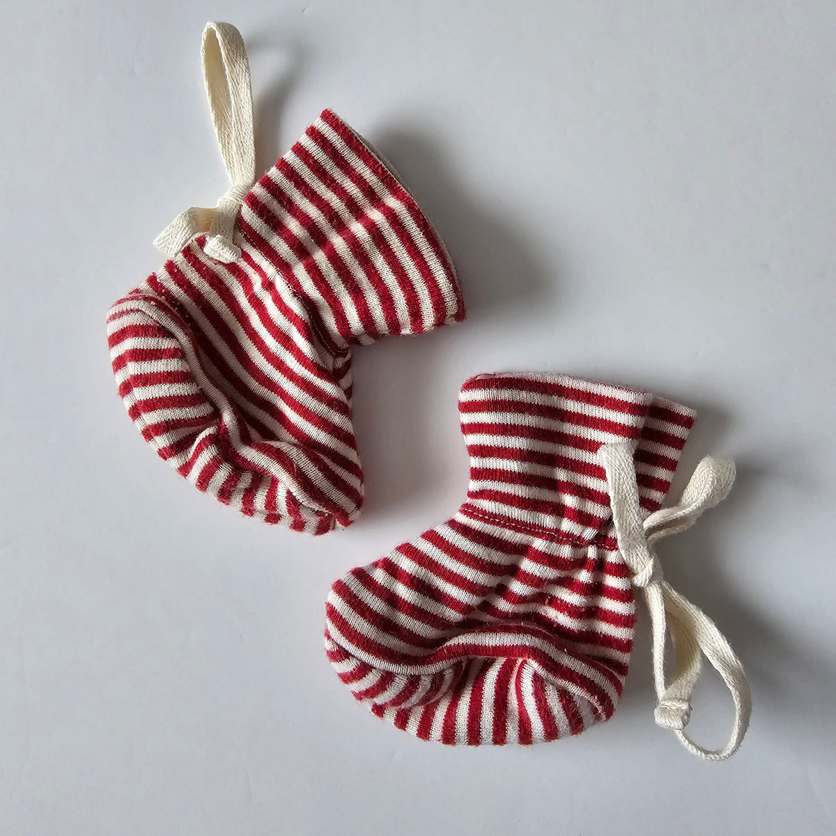 Nature Baby Stripe Booties - Size 0-3m