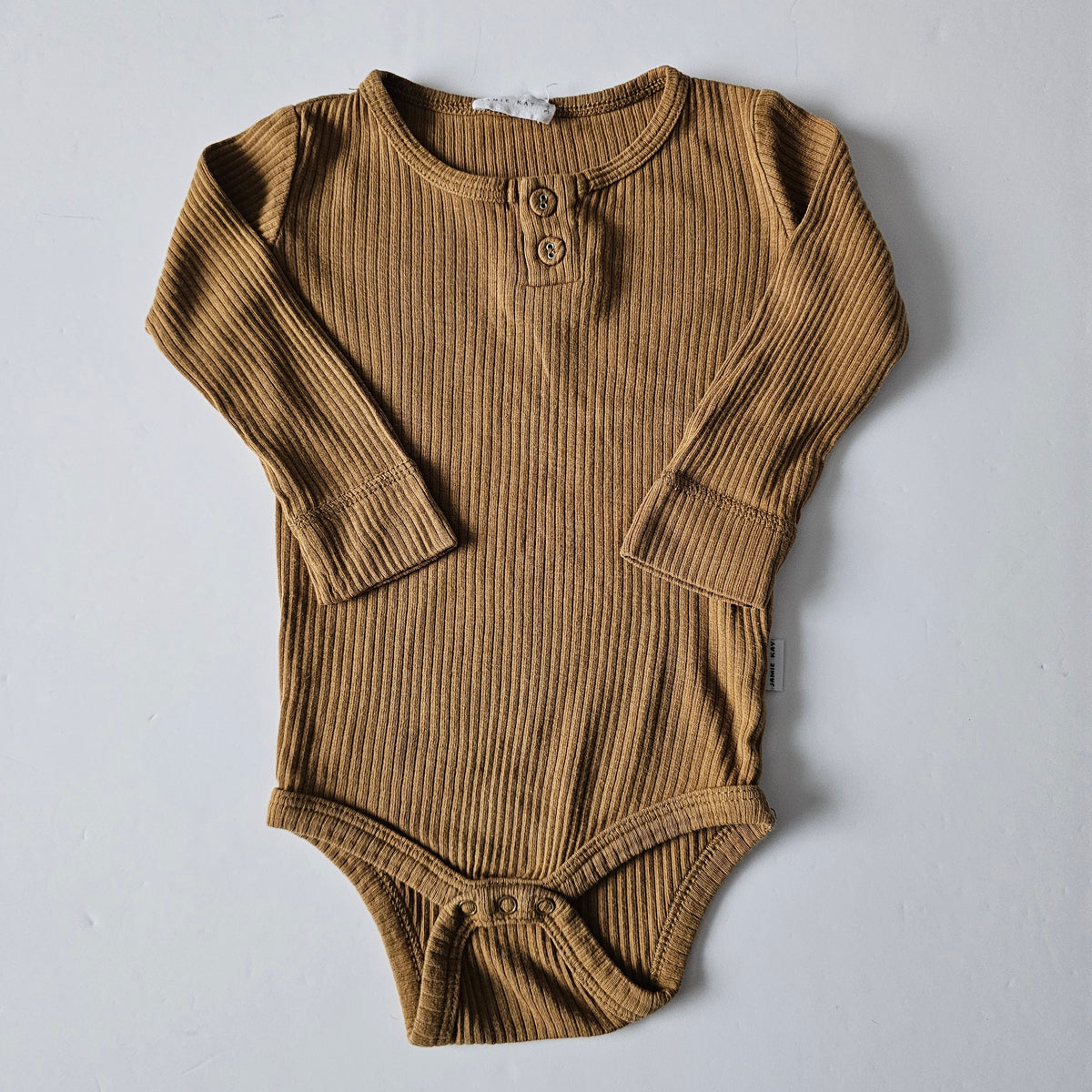 Jamie Kay Bronze Ribbed Bodysuit - Size 3-6m