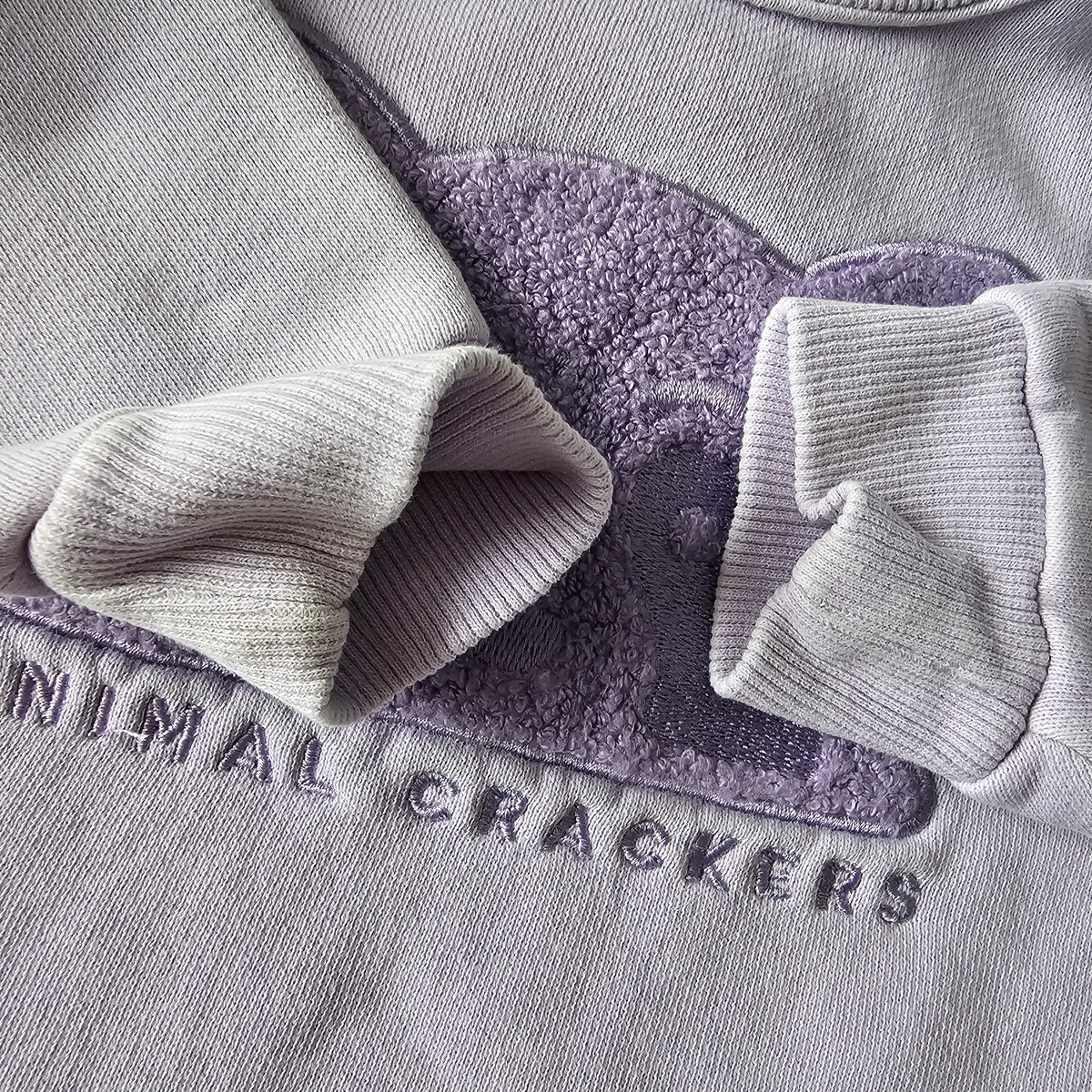 Animal Crackers Lilac Sweatshirt (minor flaw) - Size 6-12m