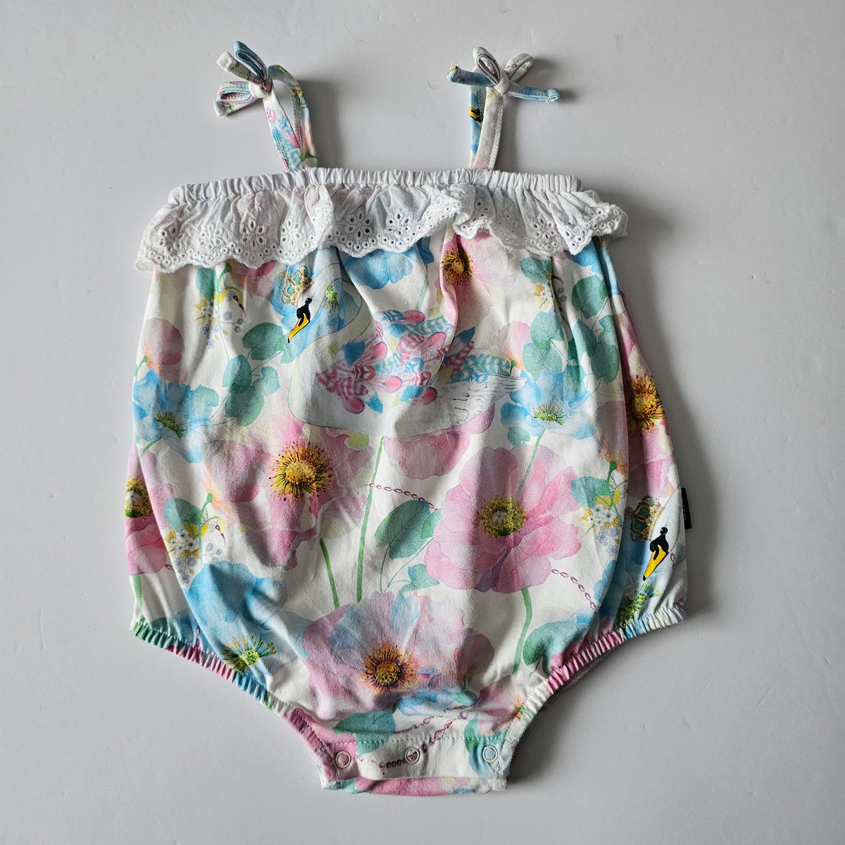 Rock your Baby Swan Romper - Size 12-18m