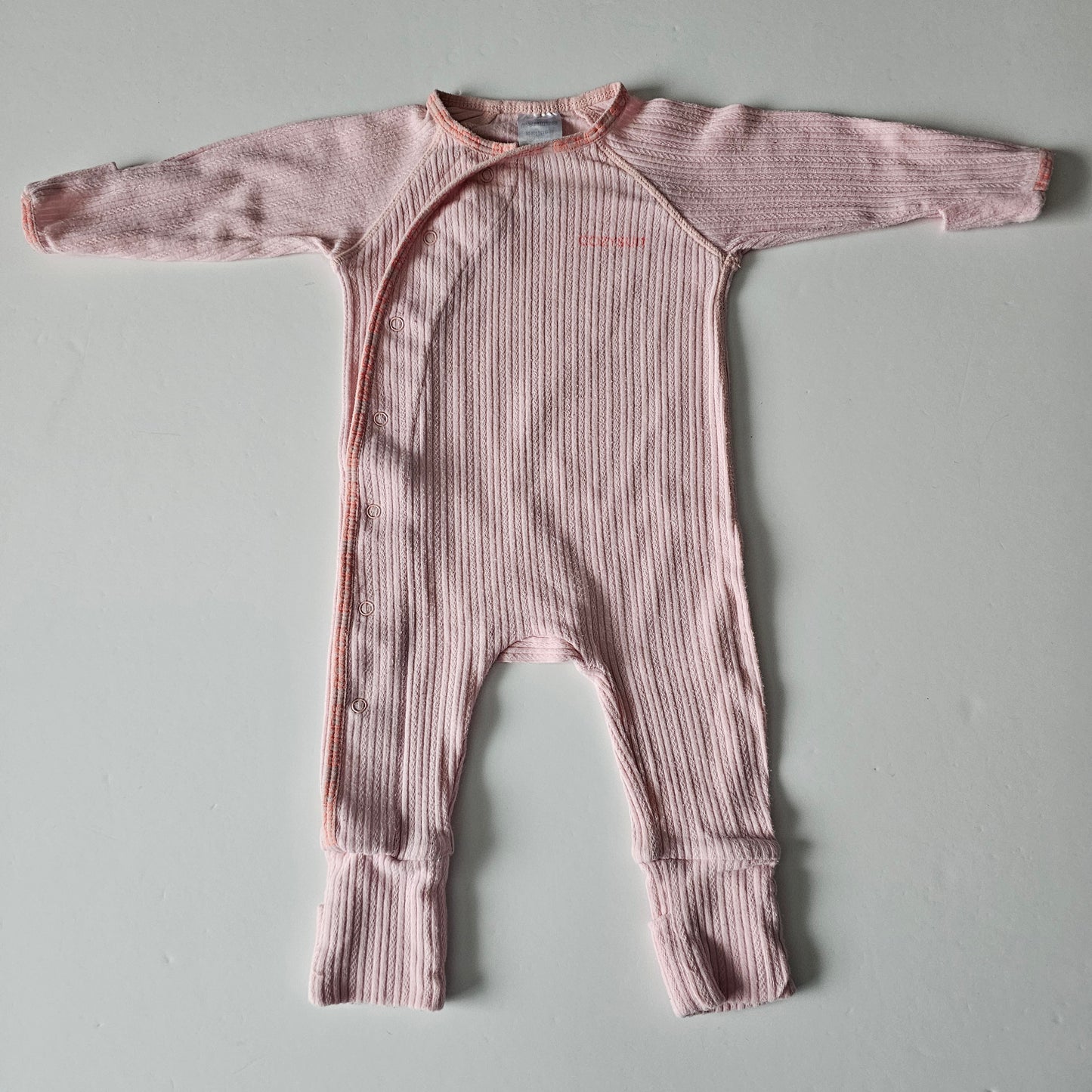 Bonds Pink Cozysuit Onsie - Size 0-3m