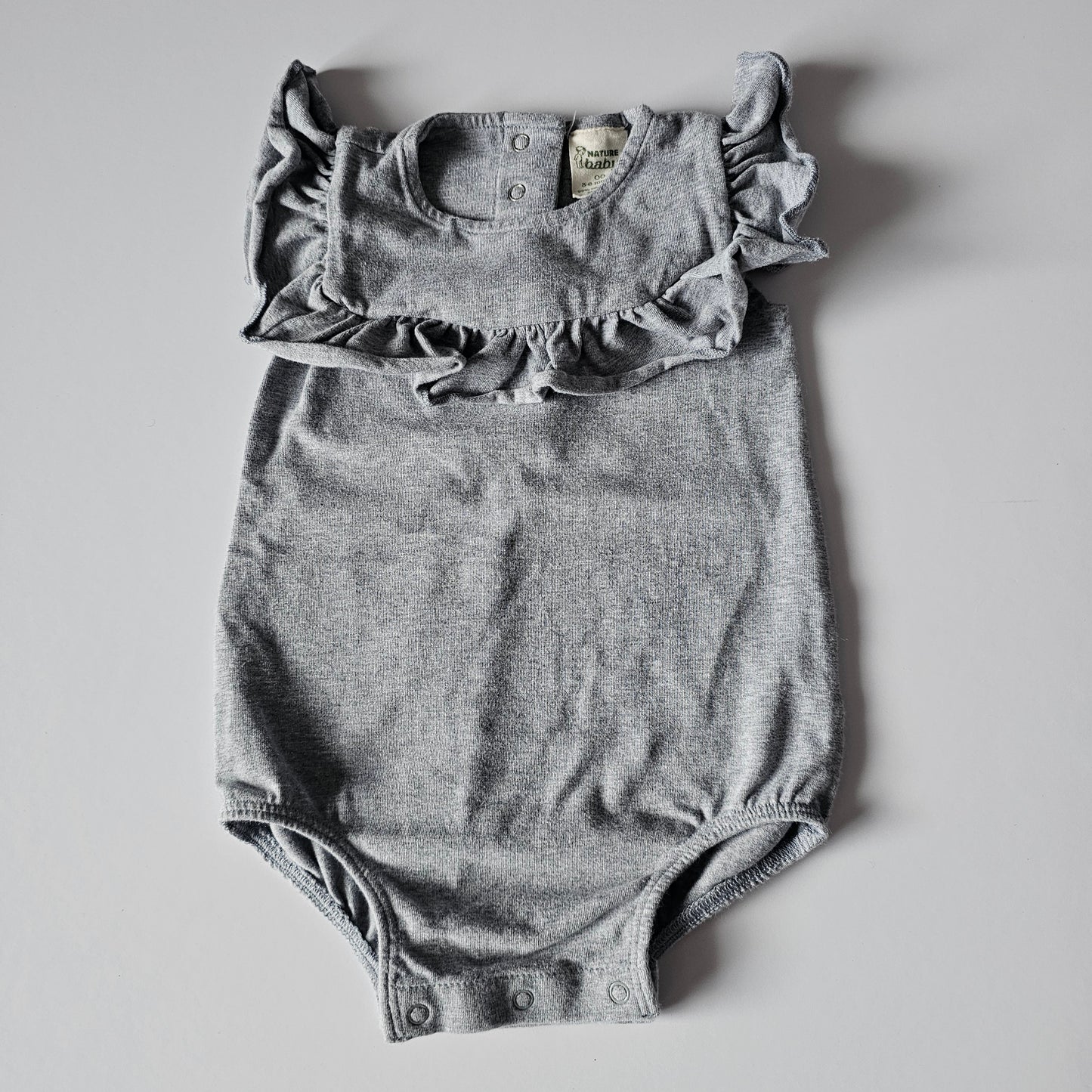 Nature Baby Frill Bodysuit - Size 3-6m