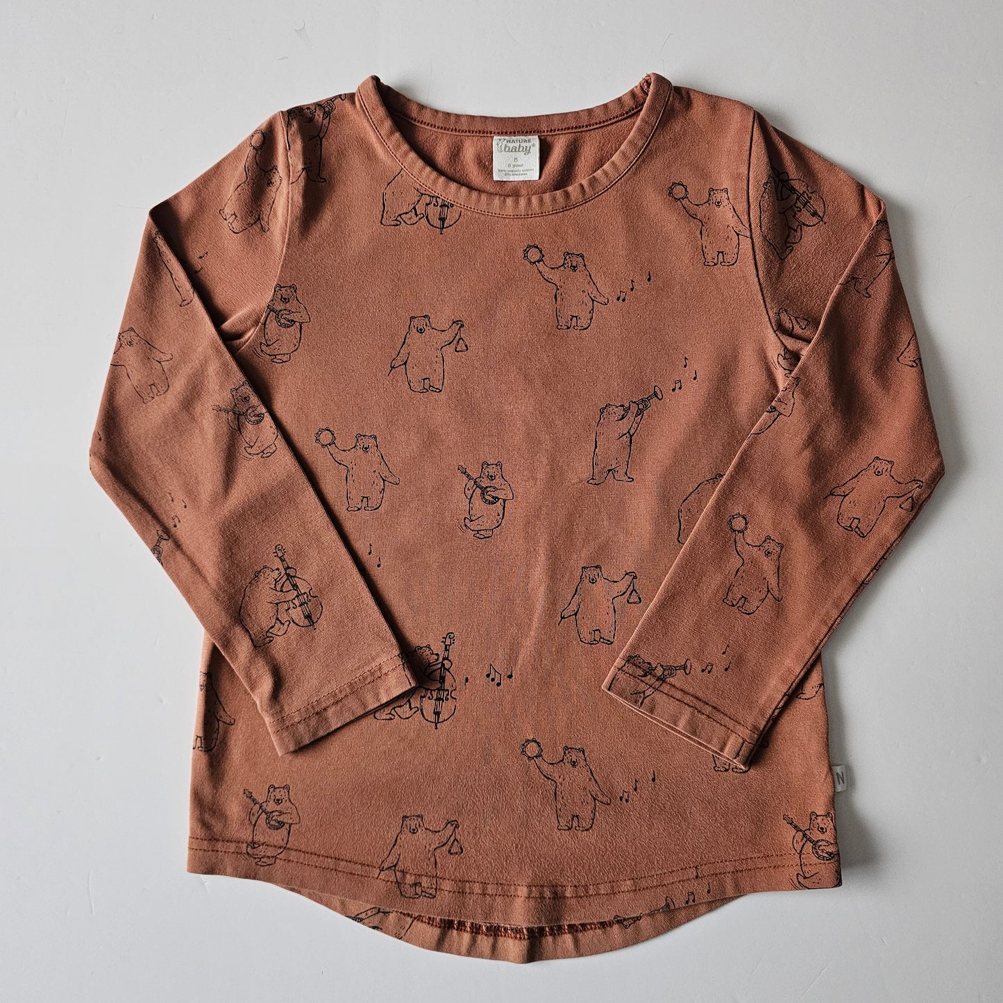 Nature Baby Bluegrass Bears Top (flaw) - Size 5