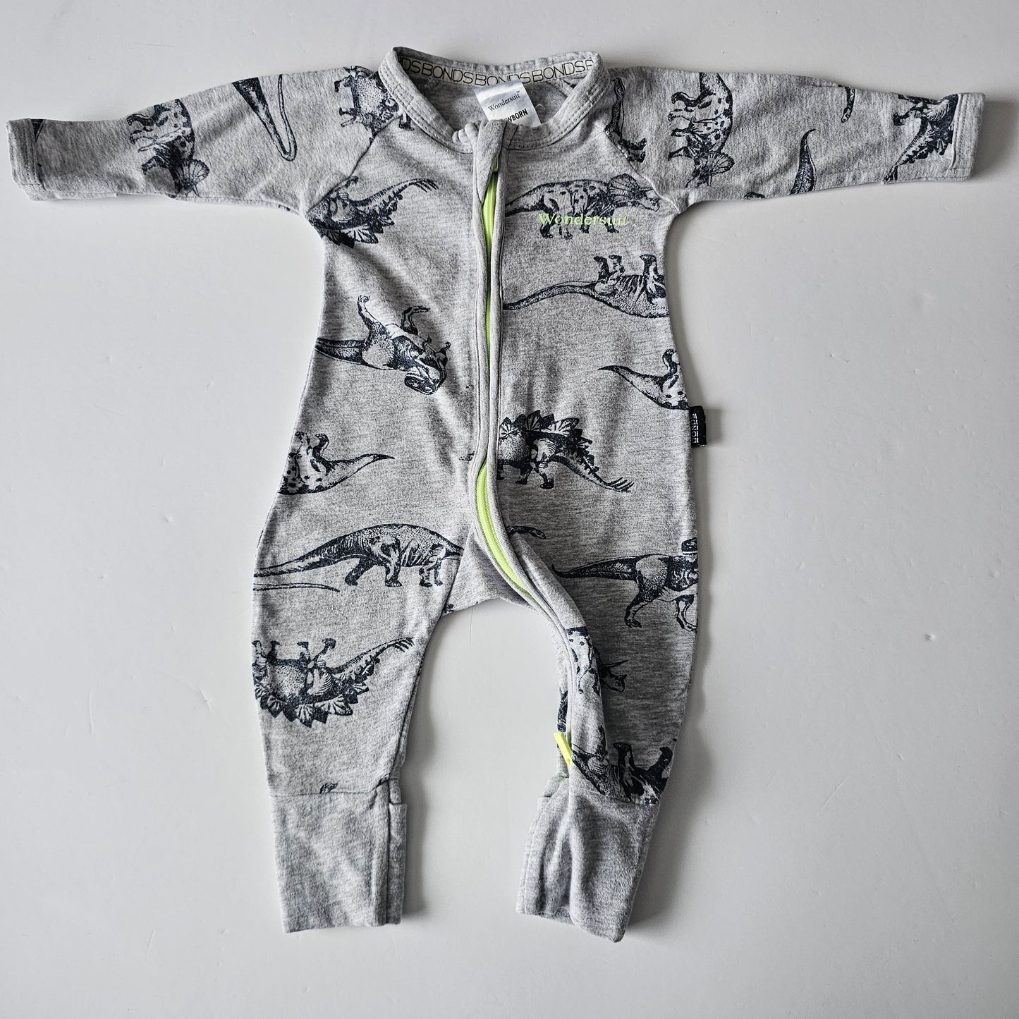Bonds Dinosaur Zip Wondersuit - Size NB