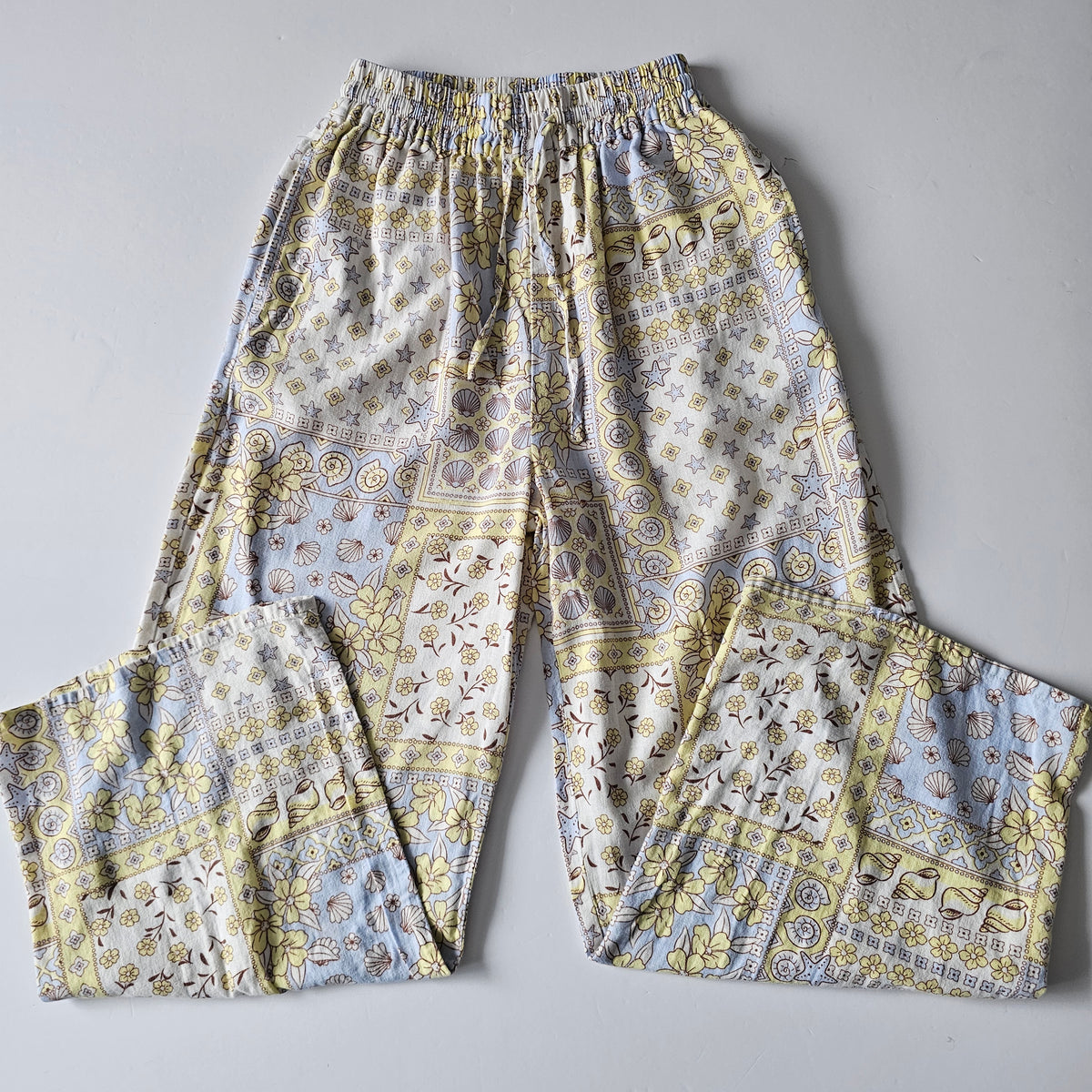 Switch Linen Blend Sea Shell Pants - Size 8
