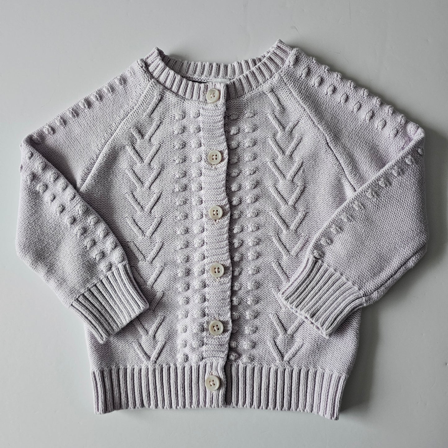 Jamie Kay Dewberry Marle Cable Knit Cardigan - Size 2