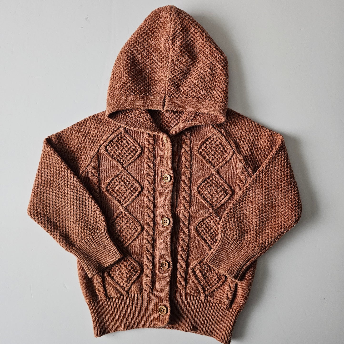 Jamie Kay Cooper Marle Hooded Knit Cardigan - Size 4
