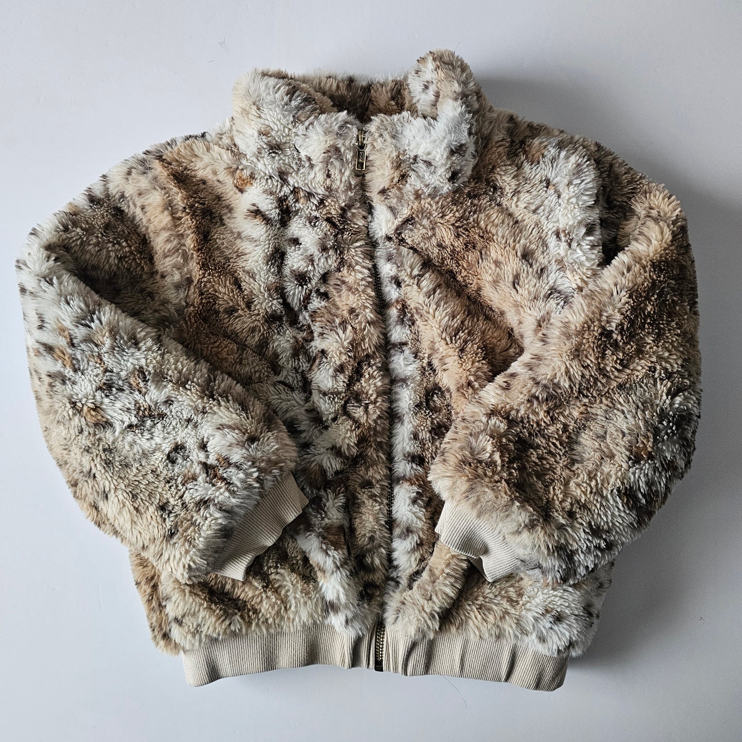 Mac & Elle Faux Fur Bomber Jacket - Size 5-6 (best fit)