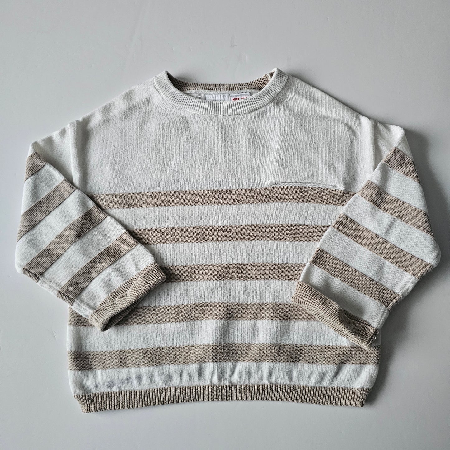 Zara 100% Cotton Knit Jumper - Size 2-3