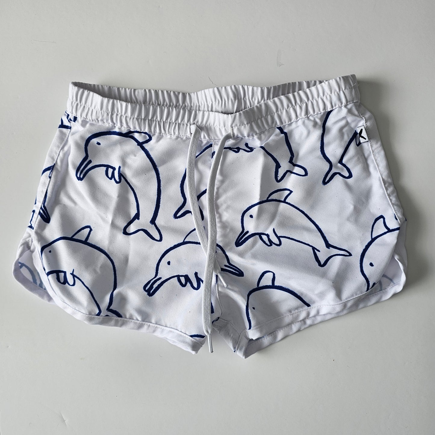 Minti Dolphin Board Shorts - Size 6-7