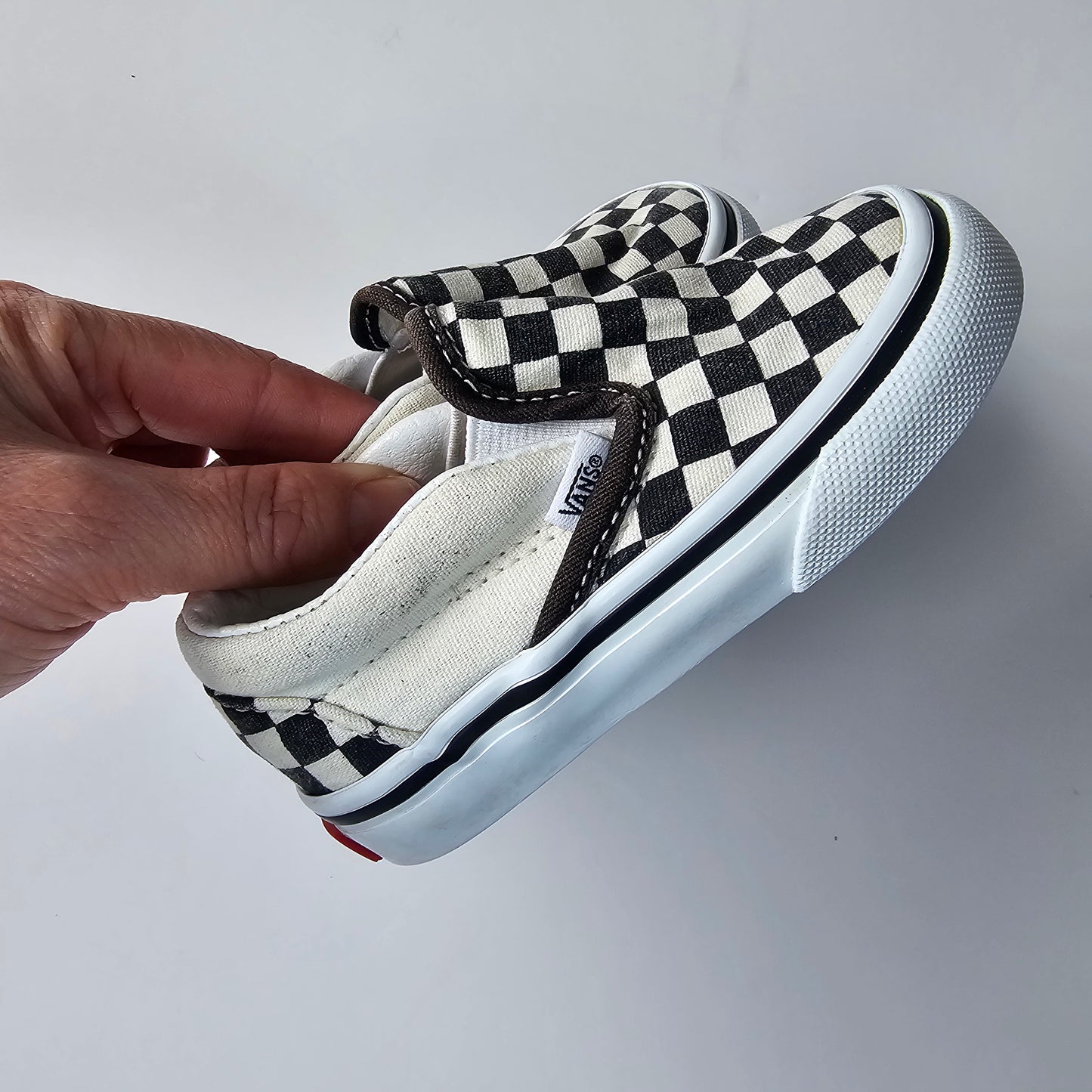 Checkerboard Slip-On Vans - Size 5 US Toddler