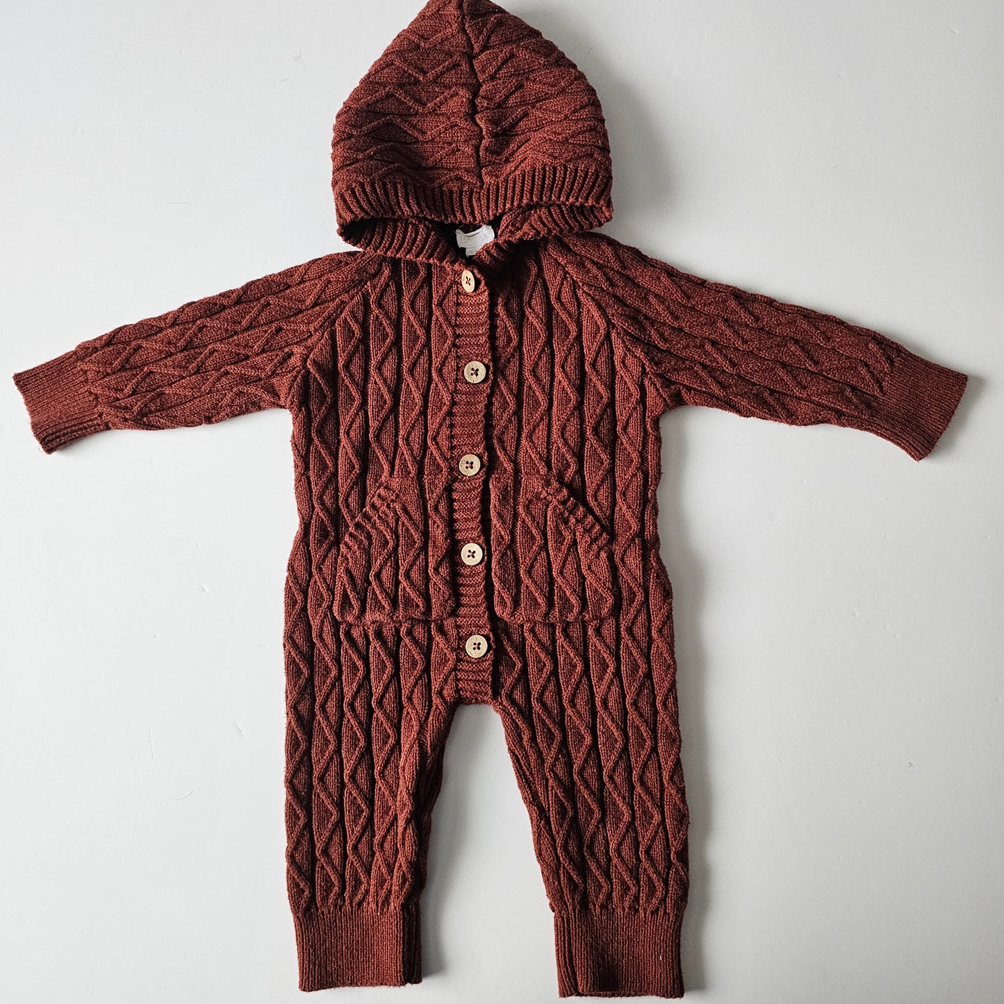 Jamie Kay Fox Marle Benjamin Knit Onepiece - Size 3-6m