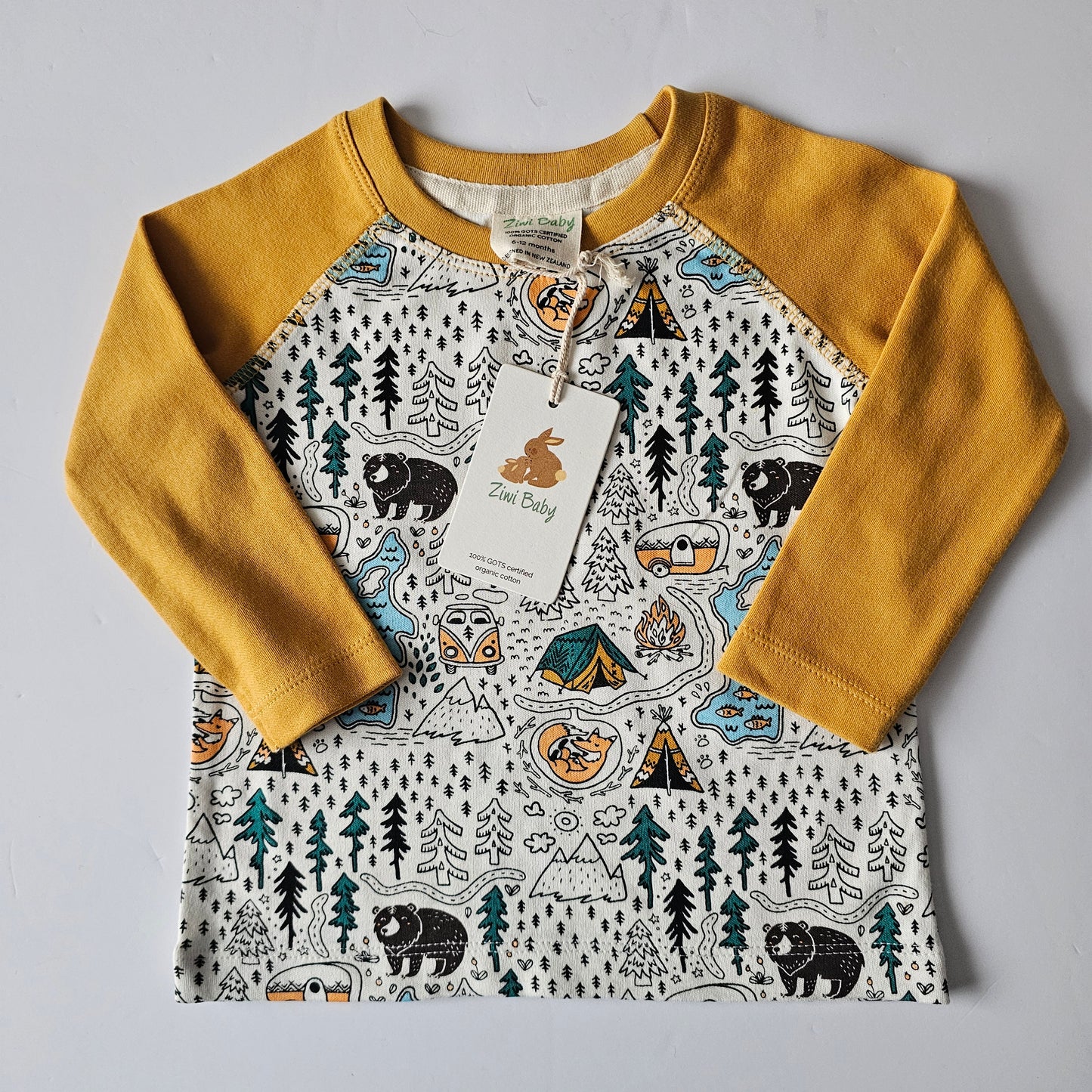 Ziwi Baby Organic Cottin Top *BNWT* - Size 6-12m
