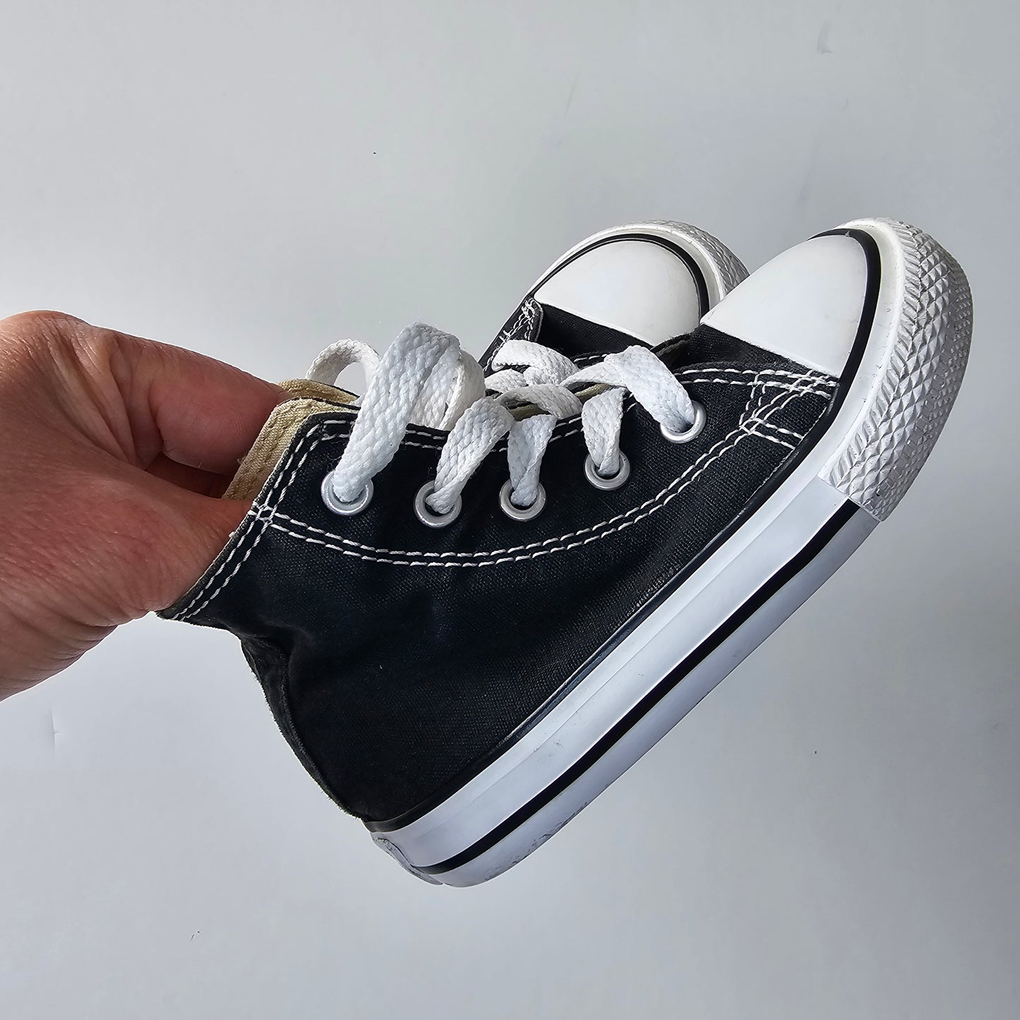 Converse Black High Top Shoes - Size 6 US