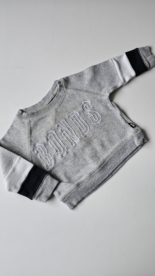 Bonds Grey Sweatshirt - Size 3-6m