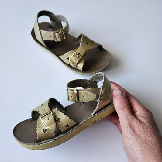 Gold Salt Water Sandals - Size 9