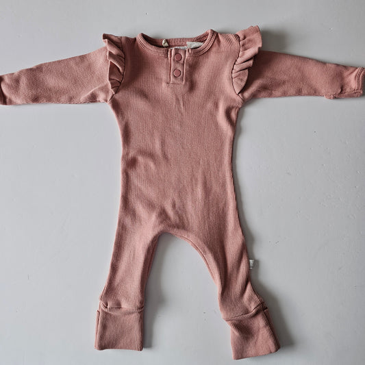 Snuggle Hunny Zip Onsie - Size Newborn
