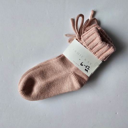 Jamie Kay Cotton Knit Bootie *NEW* - Size 6-12m