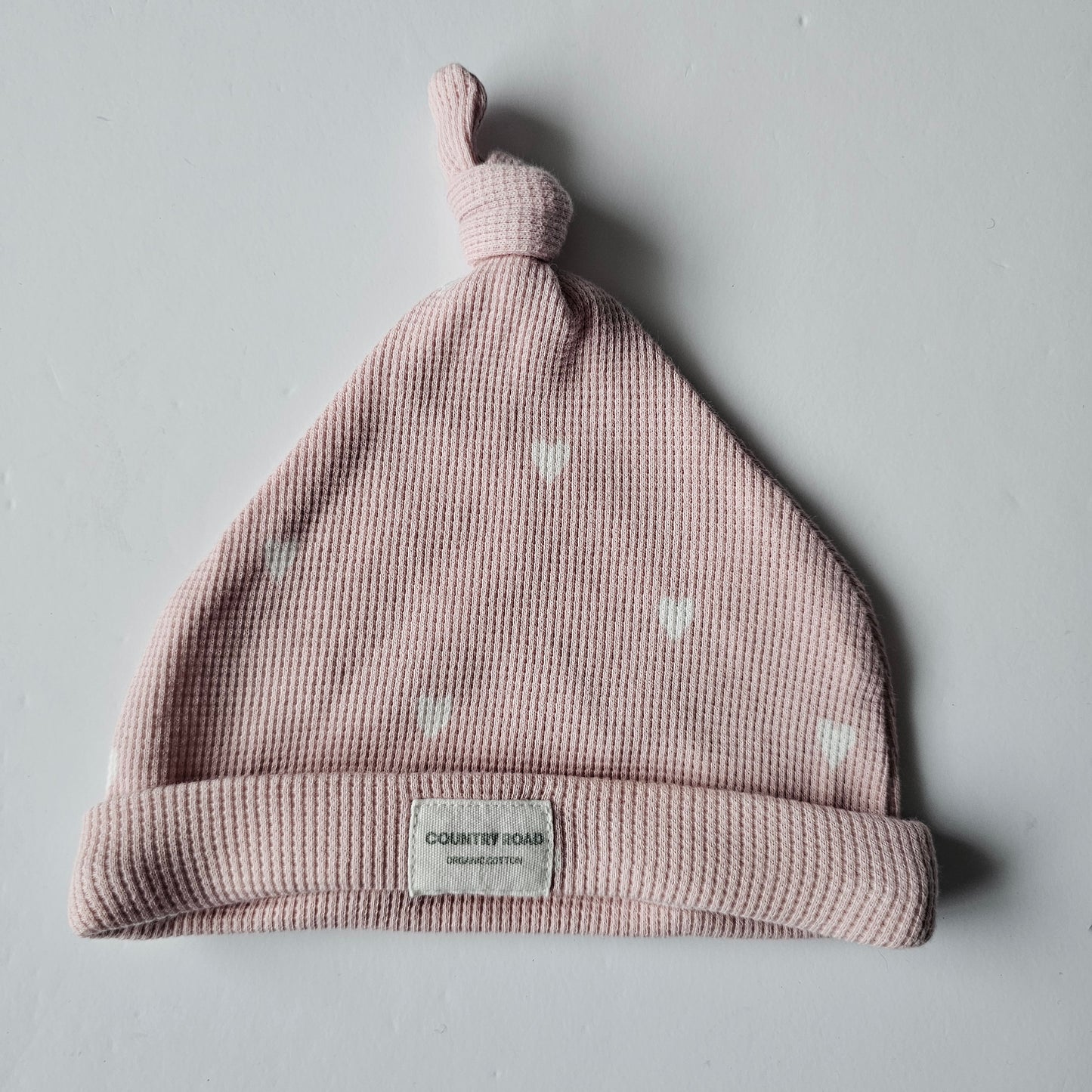 Country Road Logo Heart Waffle Baby Beanie - One Size