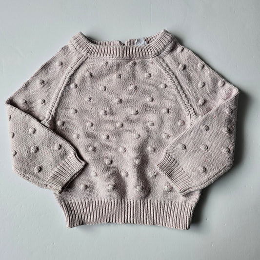 Jamie Kay Old Rose Fleck  Dotty Knit Sweater - Size 1