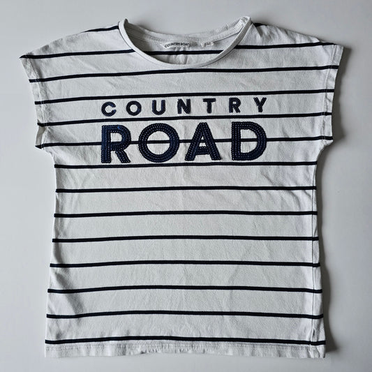 Country Road Logo Sequin T-shirt - Size 6 (best fit)