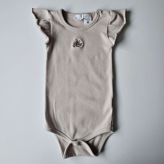Jamie Kay Frill Ribbed Bodysuit - Size 2