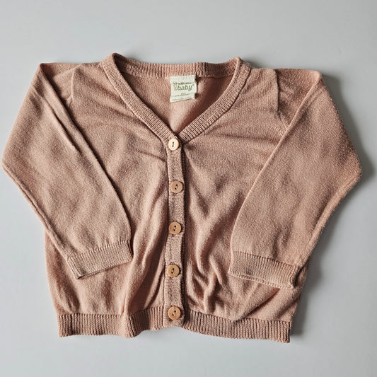 Nature Baby Summer Weight Knit Cardigan - Size 3-6m