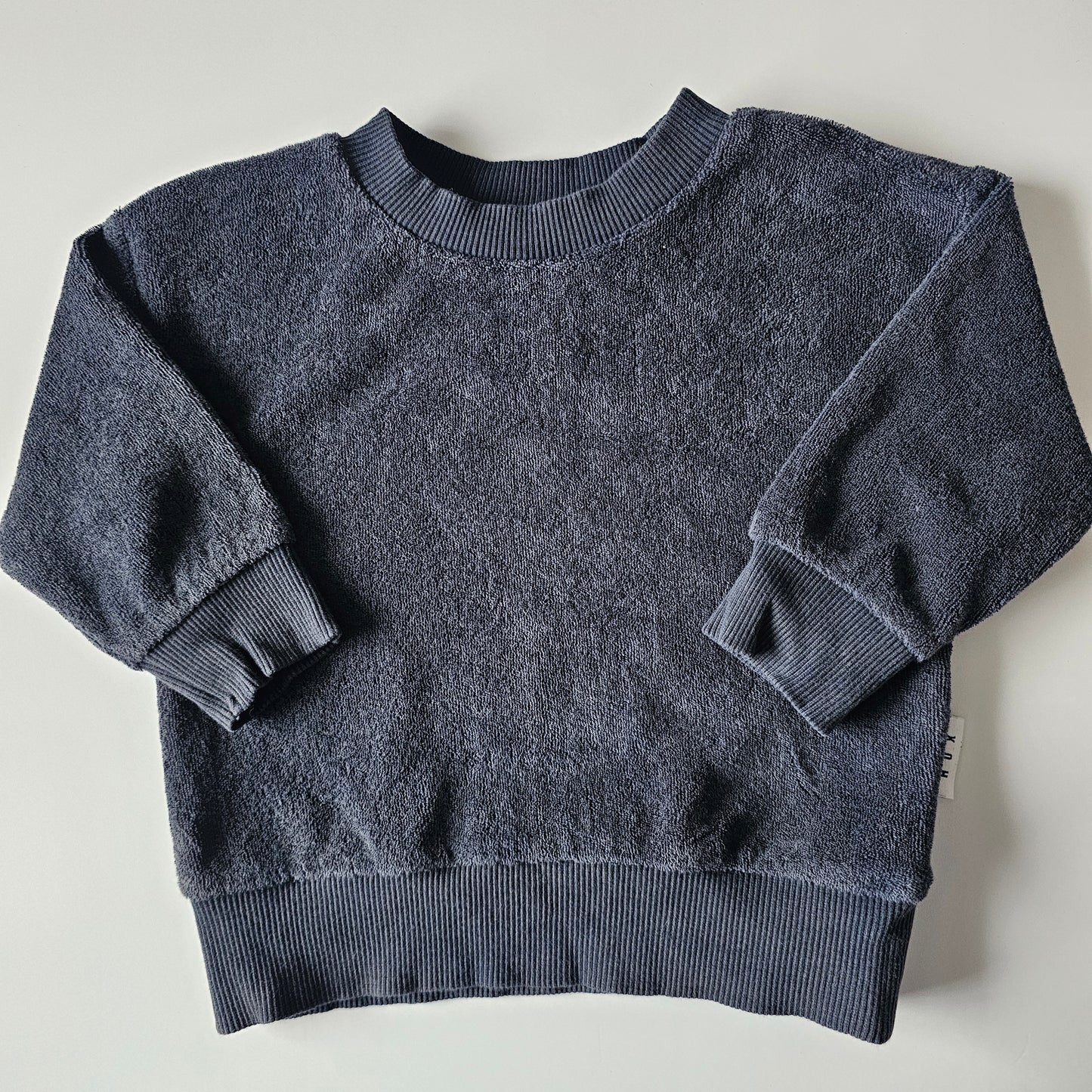 Hux Towelling Sweatshirt - Size 6-12m