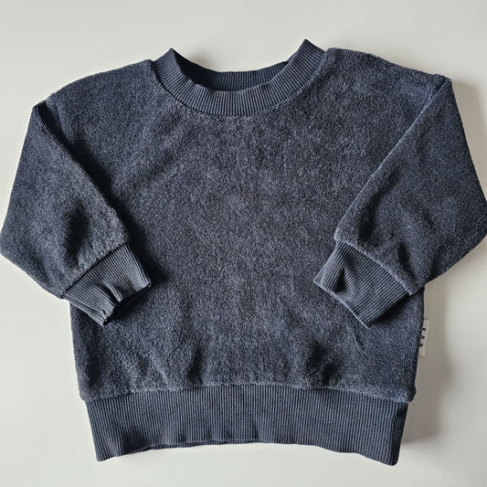 Hux Towelling Sweatshirt - Size 6-12m