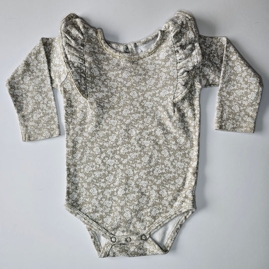 Jamie Kay Frill Floral Bodysuit (minor flaw) - Size 1